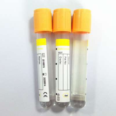 PET and Glass material Vacuum Blood Collection Tube